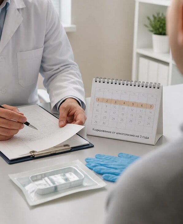 Кодирование от алкоголизма на три года с поддержкой в Сафонове